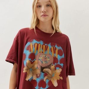 Nirvana Heart Shaped Tee Shirt Dress